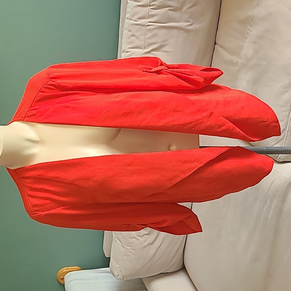 Torrid Bold Orange Open Front Cardigan-Blazer